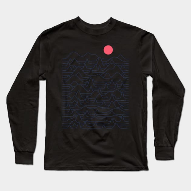 Mountain Line Long Sleeve T-Shirt by quilimo